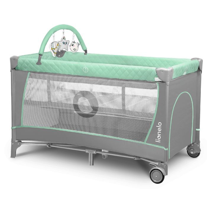 Детский манеж Lionelo Flower Turquoise Фото 2