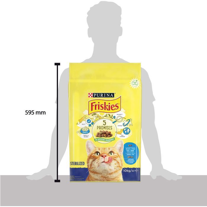 Сухой корм для кошек Purina Friskies Sterile з лососем і овочами 10 кг Фото 3