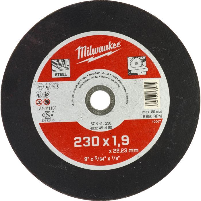 Круг отрезной Milwaukee SCS 41/230х1.9 Фото