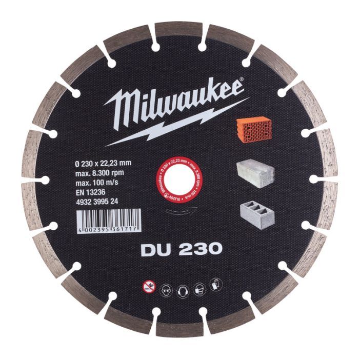 Круг отрезной Milwaukee алмазный DU 230, 230мм Фото