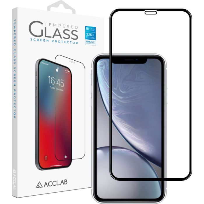 Стекло защитное ACCLAB Full Glue Apple iPhone XR/11 Фото