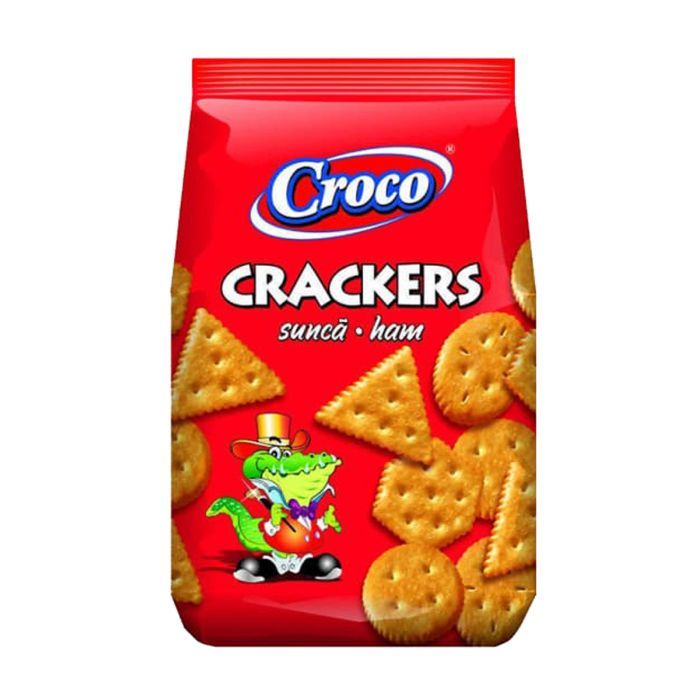Печенье Croco Crackers с ветчиной 100 г Фото