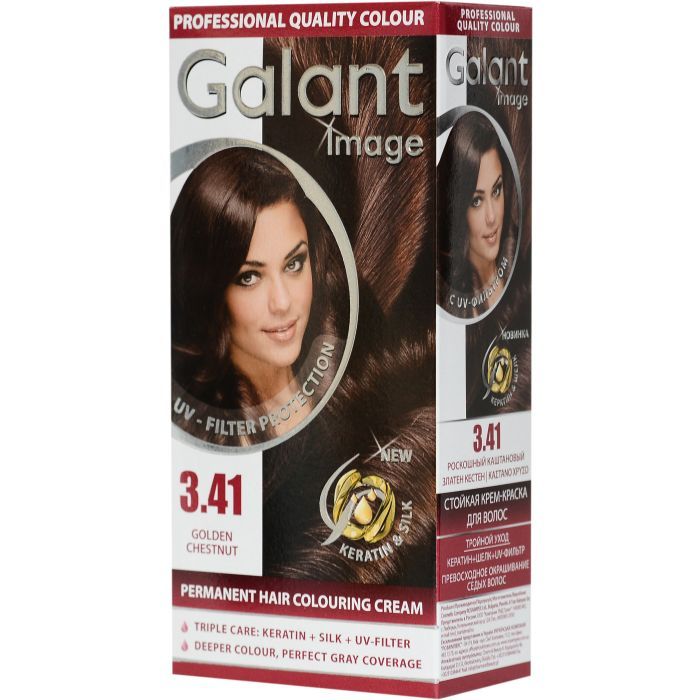 Краска для волос Galant Image 3.41 - Роскошный каштановый Фото
