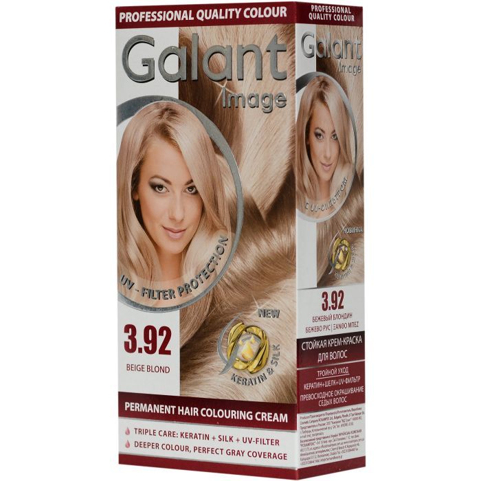 Краска для волос Galant Image 3.92 - Бежевый блондин Фото