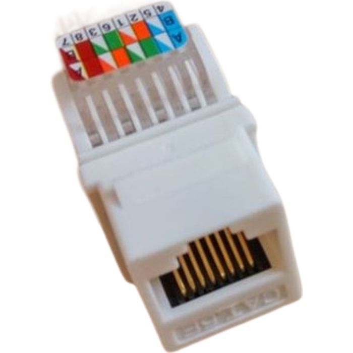 Модуль Keystone Kingda RJ45 UTP кат. 6, Slim, безинструментальный Фото