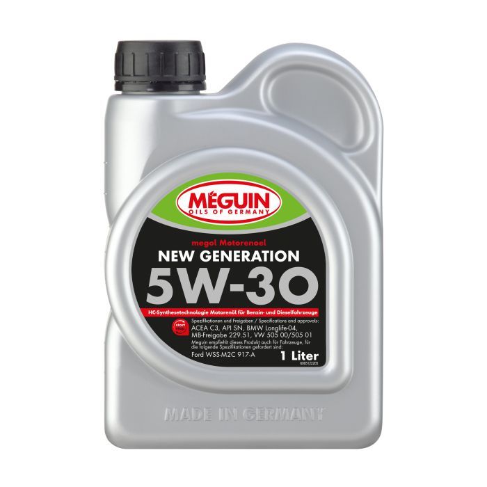 Моторное масло Meguin NEW GENERATION SAE 5W-30 1л Фото