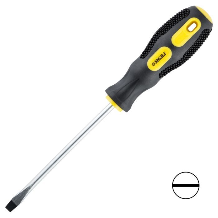 Отвертка Sigma шлицевая SL6.0x125мм CrV Фото