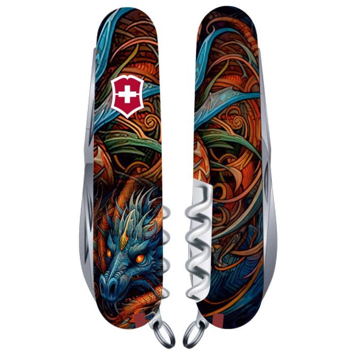 Нож Victorinox Climber Zodiac Сапфіровий дракон Фото