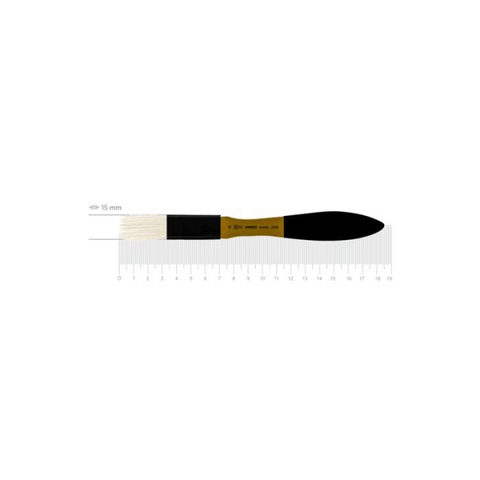Кисточка для рисования Rosa Щетина флейц, AMBER 2306, №15 Фото