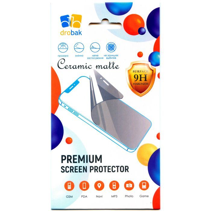 Стекло защитное Drobak Matte Ceramics Poco F3 Фото