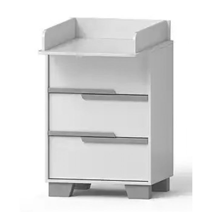 Комод-пеленатор Angelo Loft 60 см бело-серый 60х51х90 Фото