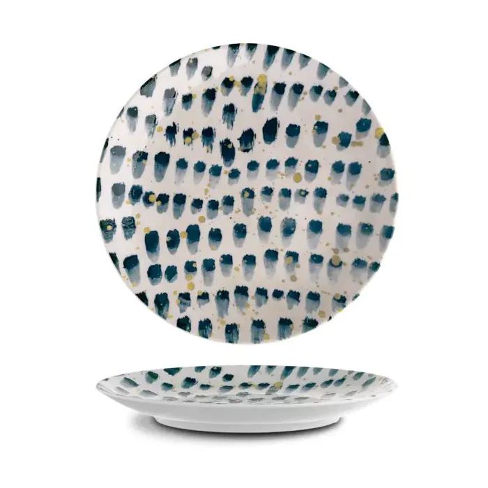 Тарелка G.Benedikt Isabelle кругла 24 см Blue Brush Фото