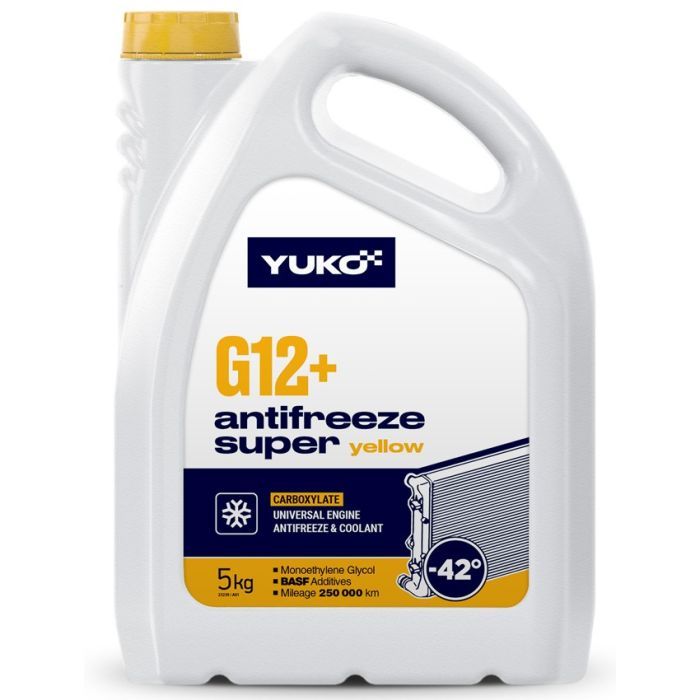 Антифриз Yuko -40 Super G12+ жовтий .5л Фото