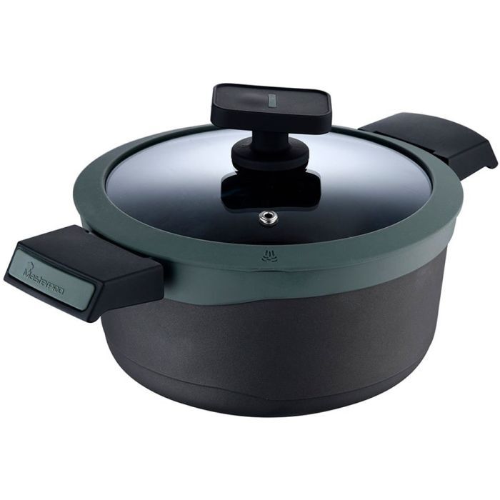 Кастрюля MasterPro Gastro Reeco з кришкою 7,2 л Фото