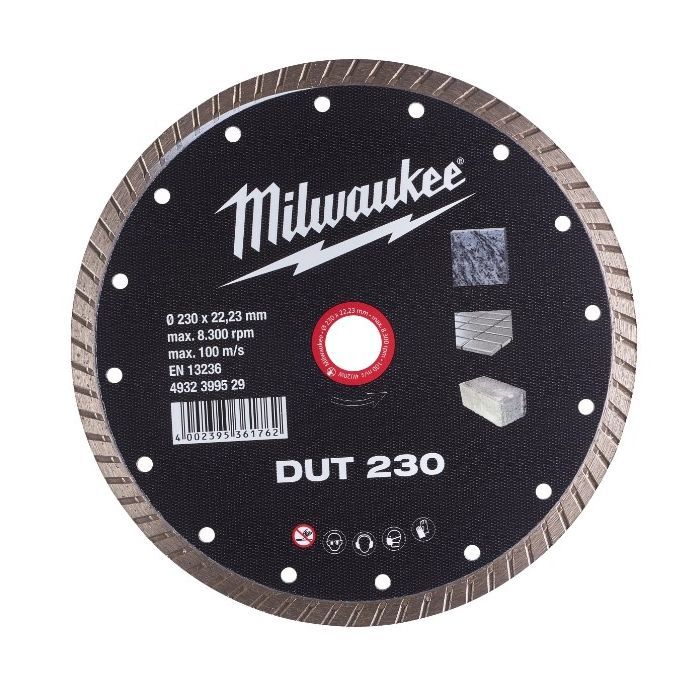 Круг отрезной Milwaukee алмазный DUT 230 Фото