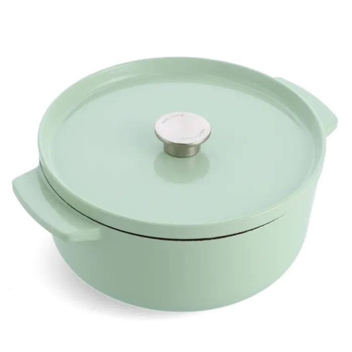 Кастрюля KitchenAid чавунна з кришкою 3,3 л Фісташкова Фото