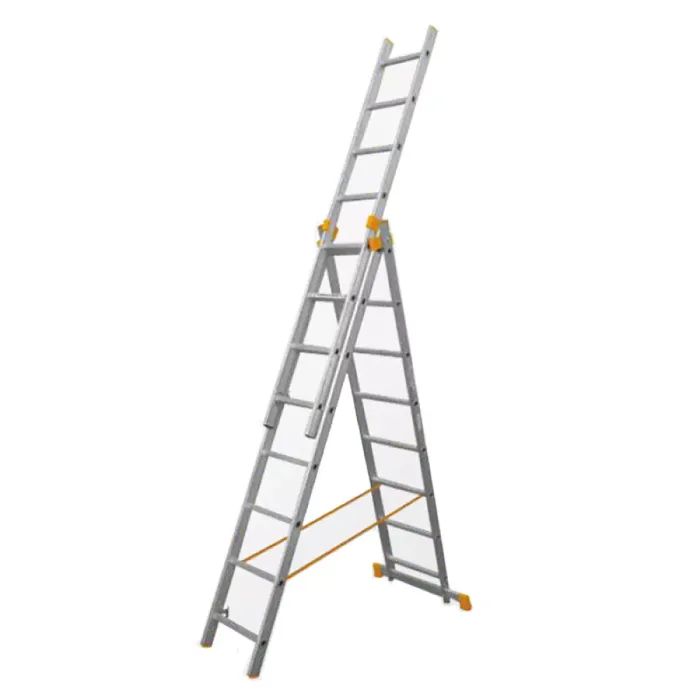 Лестница BUDFIX универсальная трехсекционная 01412, 3х12 Фото