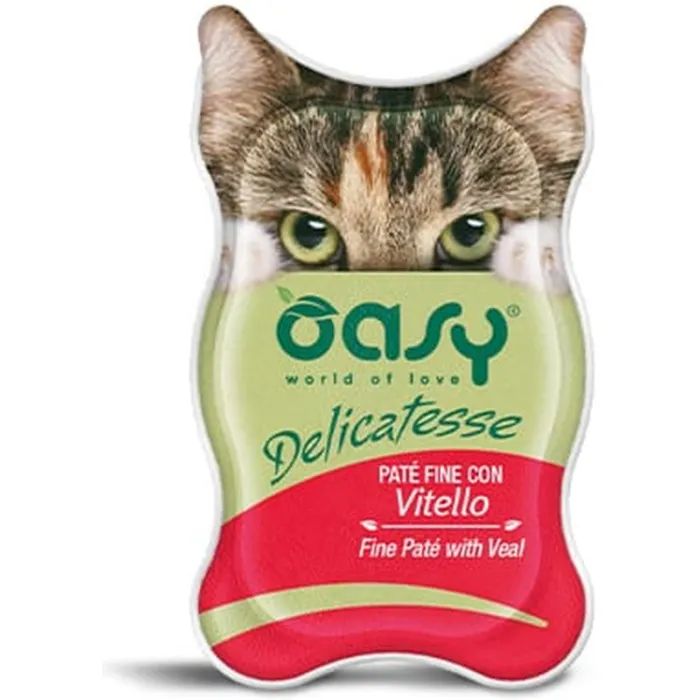Паштет для кошек OASY Adult с телятиной 85 г Фото