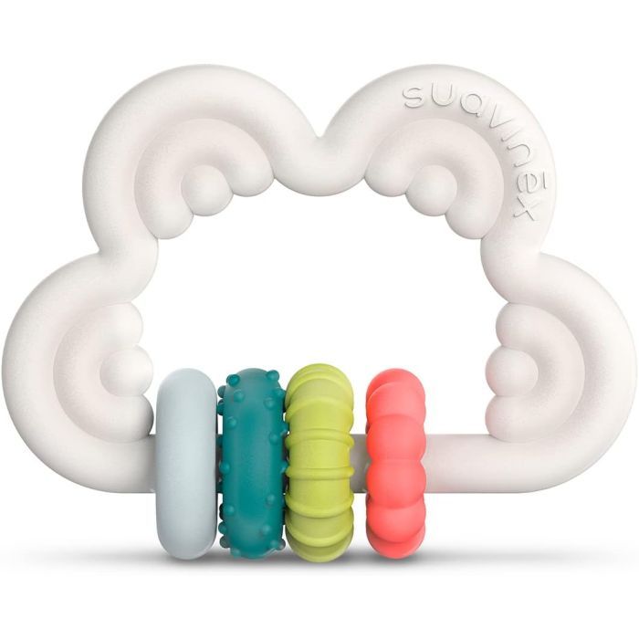 Прорезыватель Suavinex силіконовий з бряскальцем/ мультиколір Фото
