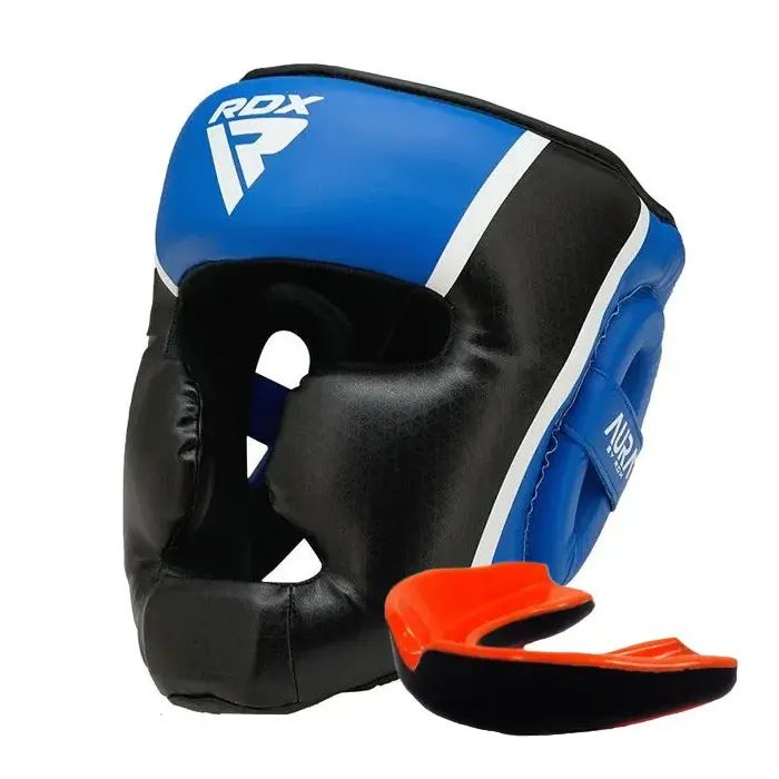 Боксерский шлем RDX Aura Plus T-17 Blue/Black S Фото