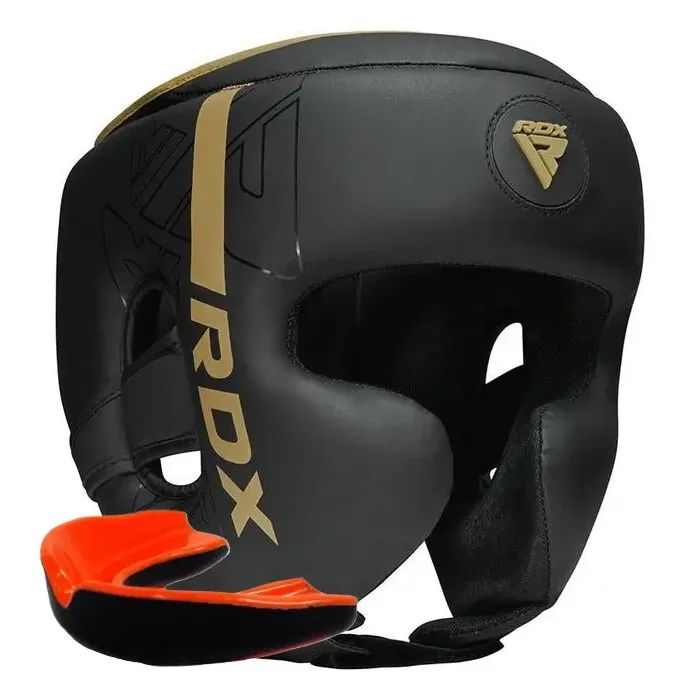Боксерский шлем RDX F6 KARA Matte Golden XL Фото