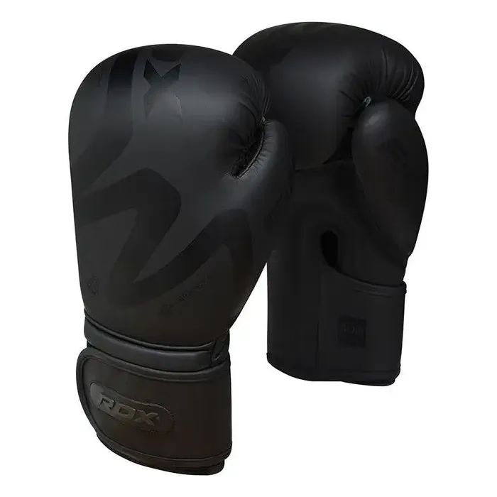 Боксерские перчатки RDX F15 Noir Matte Black 12 унцій Фото