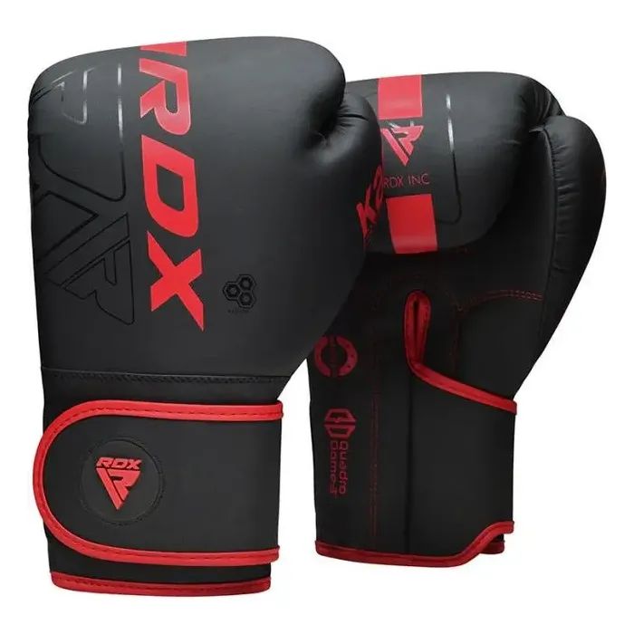 Боксерские перчатки RDX F6 Kara Matte Red 10 унцій Фото