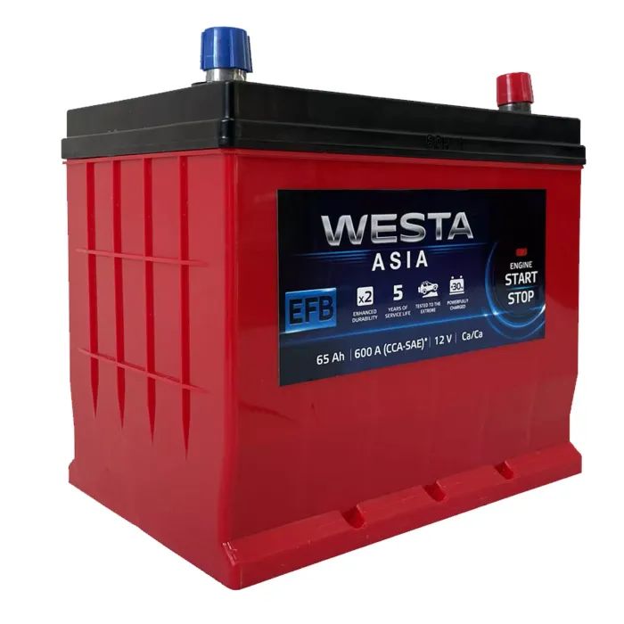 Аккумулятор автомобильный Westa 6CT-65 АзЕ ASIA EFB (WAE650) Фото