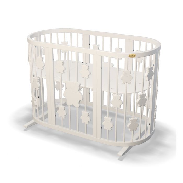 Кроватка Ingvart трансформер Smart Bed Round (72х72, 72х120, 72х168 Фото