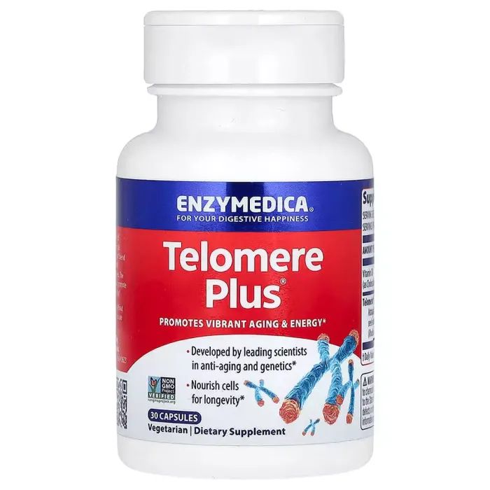 Витаминно-минеральный комплекс Enzymedica Теломер Плюс, Telomere Plus, 30 капсул Фото