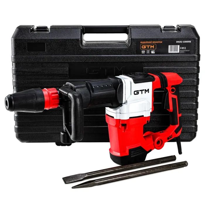 Отбойный молоток GTM DH20/1500VS 1500Вт, SDS-Max, 20Дж Фото