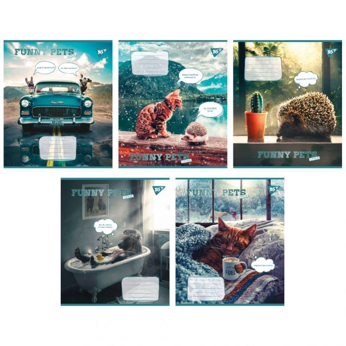 Тетрадь Yes Funny pets 60 листов линия Фото