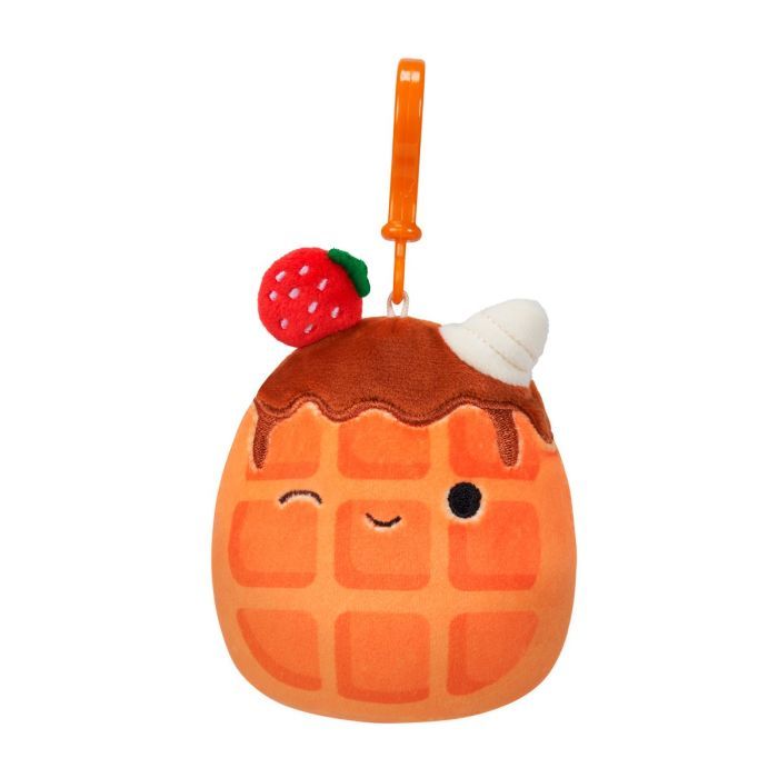 Мягкая игрушка Squishmallows на клипсе -Вафелька Вивер 9 см Фото
