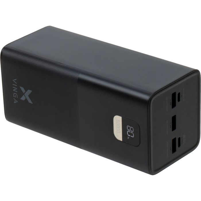 Батарея универсальная Vinga 50000 mAh 22.5W Display Black Фото 4