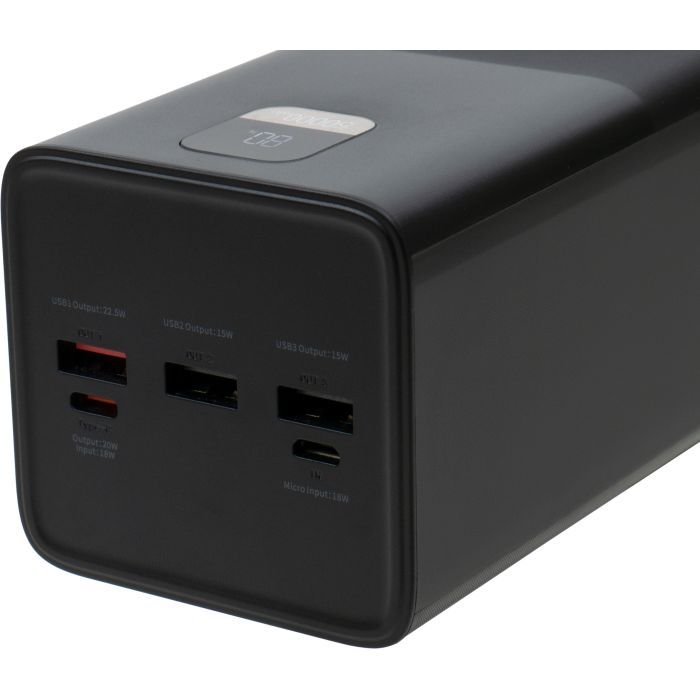 Батарея универсальная Vinga 50000 mAh 22.5W Display Black Фото 7
