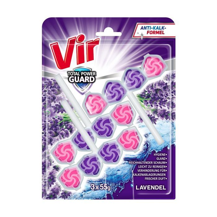 Туалетный блок Vir Total Power Guard Лаванда 3x55 г Фото