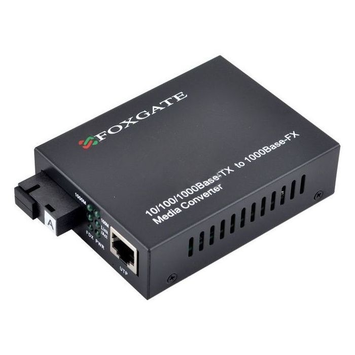 Медиаконвертер FoxGate EC-Q-1G-1SM-1310nm-20-LFP Фото