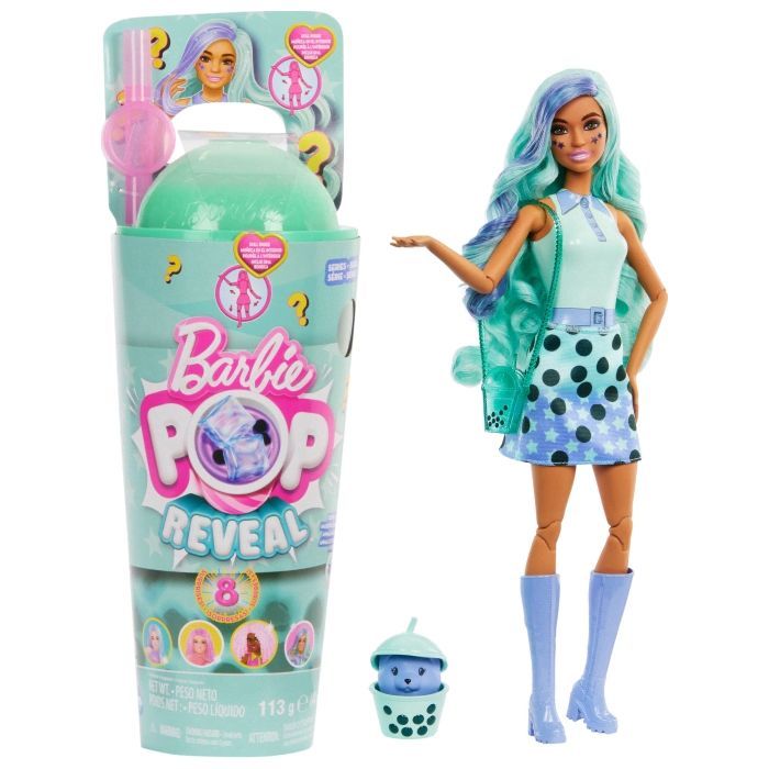 Кукла Barbie Pop Reveal серії Круті Бабл-ті зелений чай Фото