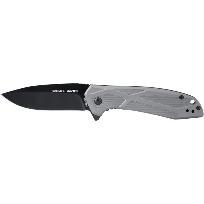 Нож Real Avid RAV-2 Black Oxide Aluminum Gray Фото