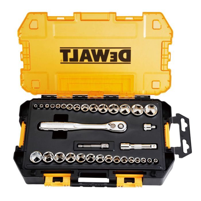 Набор торцевых головок DeWALT 1/4", 3/8", 34 шт. Фото