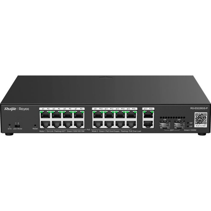 Коммутатор сетевой Ruijie Networks RG-ES220GS-P Фото