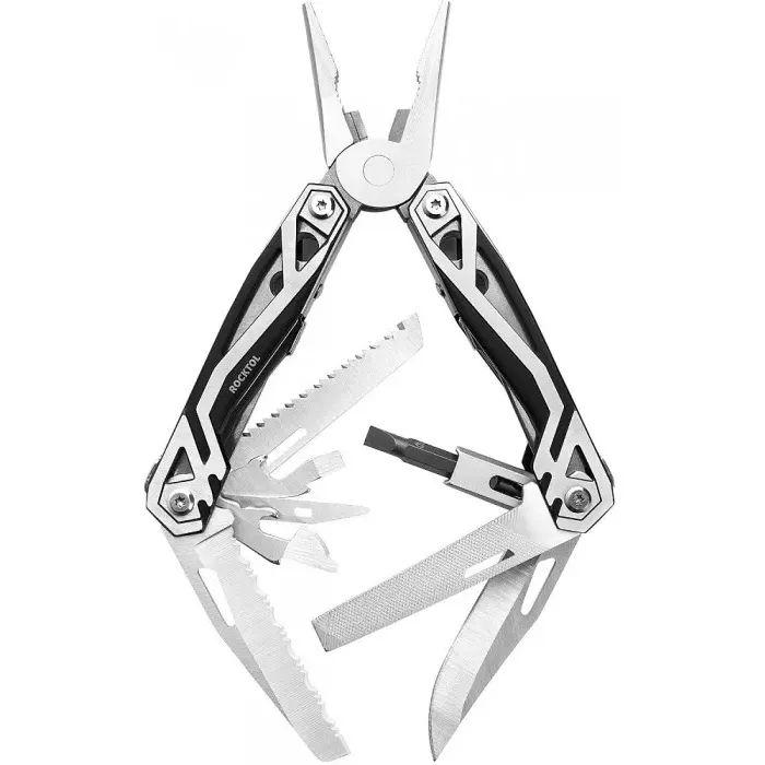 Мультитул Rocktol 21-в-1 з нейлоновим чохлом та бітами Фото