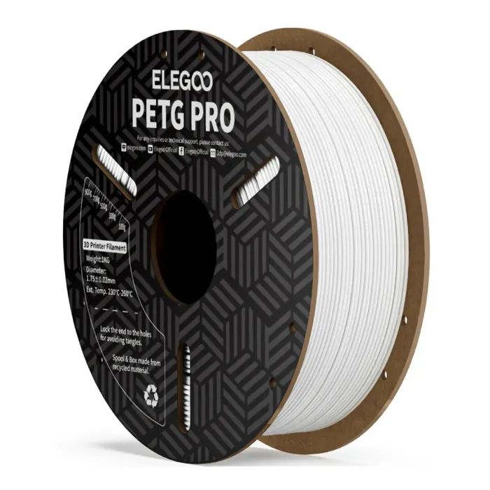 Пластик для 3D-принтера ELEGOO PETG PRO 1кг, 1.75мм, white Фото