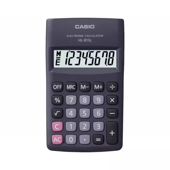 Калькулятор Casio HL-815L-BK-W-GP, черный Фото