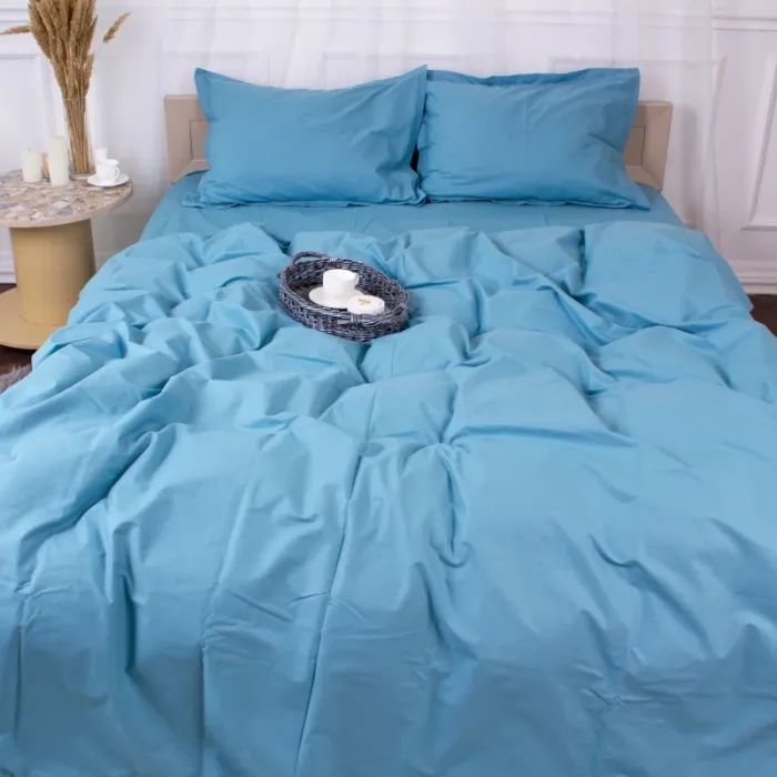Постельное белье MirSon Poplin Line 067 Green wave 110x140 Фото