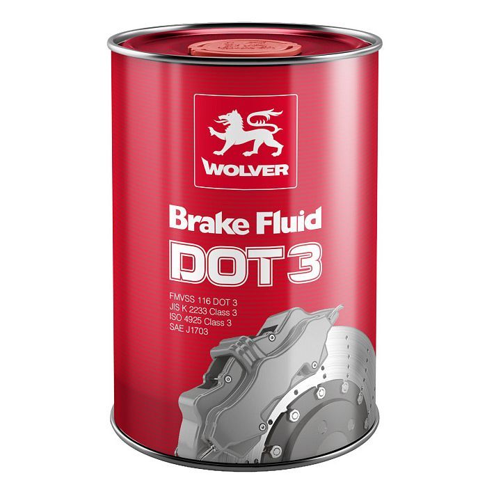 Тормозная жидкость Wolver DOT 3 1л Фото