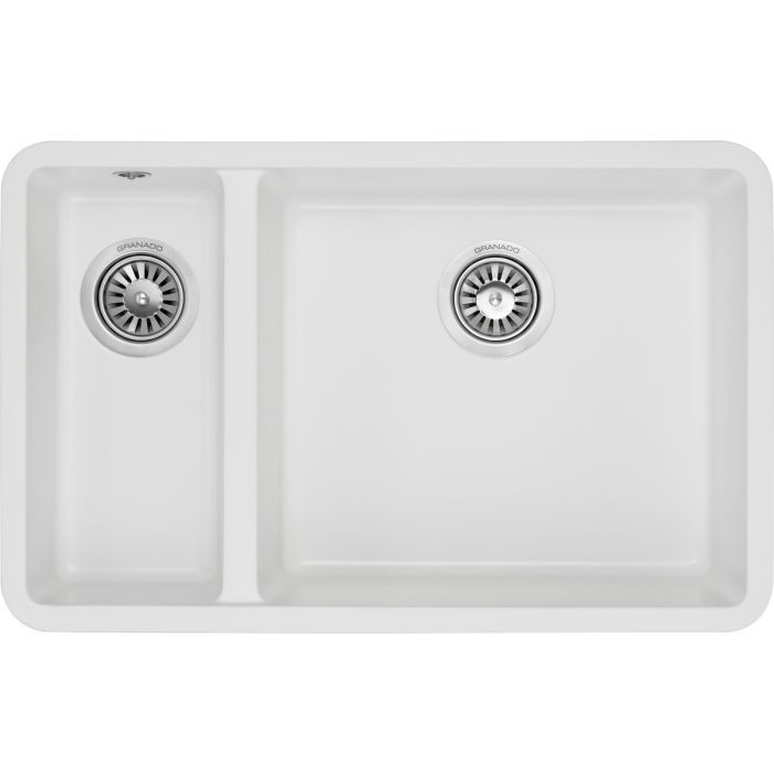Мойка кухонная GRANADO Under top DOUBLE white Фото
