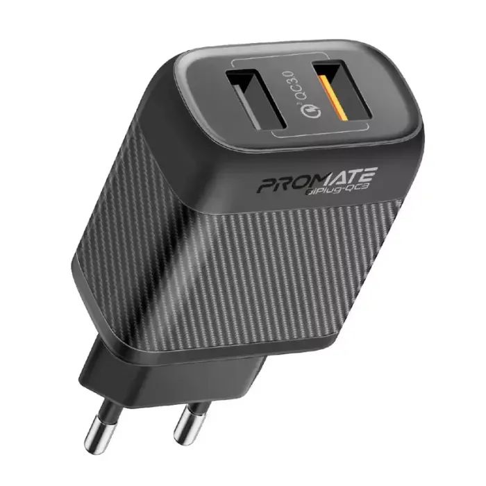 Зарядное устройство Promate 18W 2xUSB-A Фото
