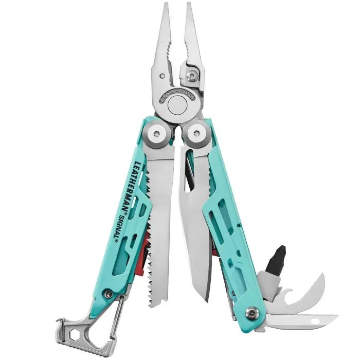 Мультитул Leatherman Signal Aqua Silver Фото