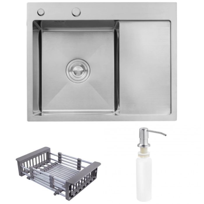 Мойка кухонная Kroner Geburstet-6350LHM Фото